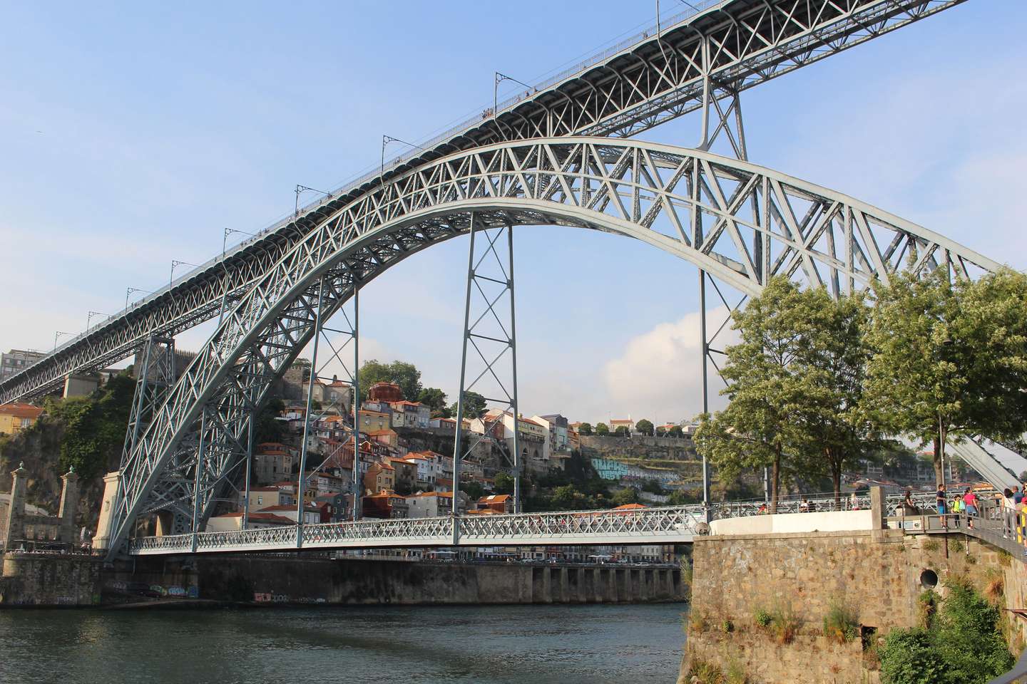 The Dom Luís I Bridge in Porto is one of the landmarks of the city